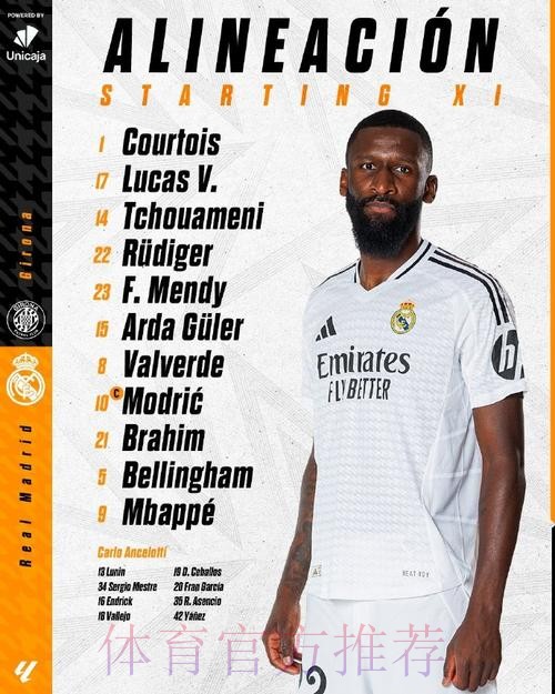 吕迪格进皇马首发成难题 门迪出场时间可能受影响